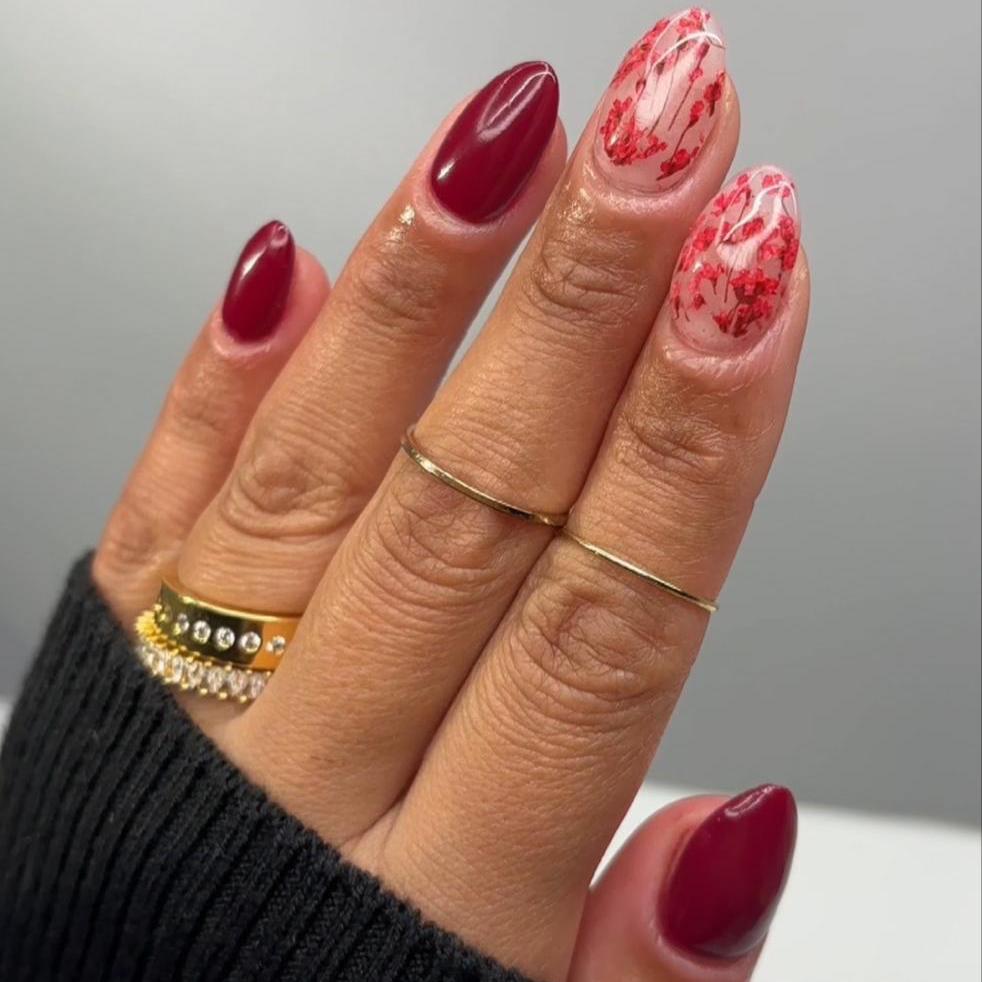 Burgundy Red Puder do Zanurzania